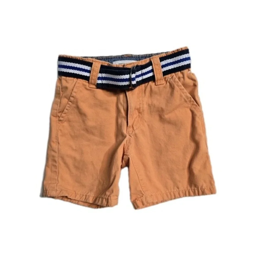 Gymboree Boys Orange Belted Shorts‎  18-24 Months